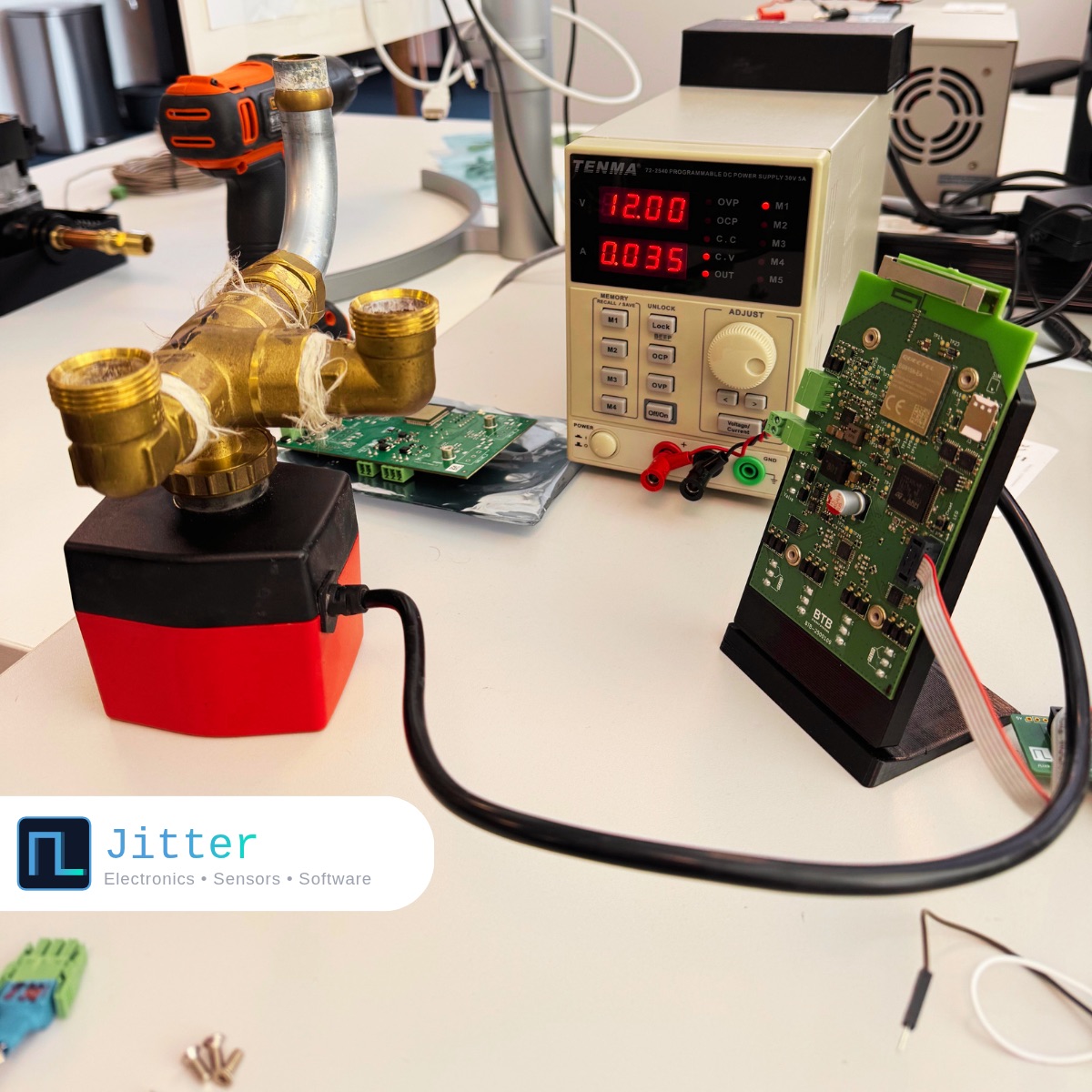 BTB controller connected to a pump during testing