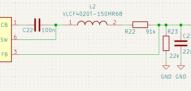 Datasheet reference design for DC-DC
